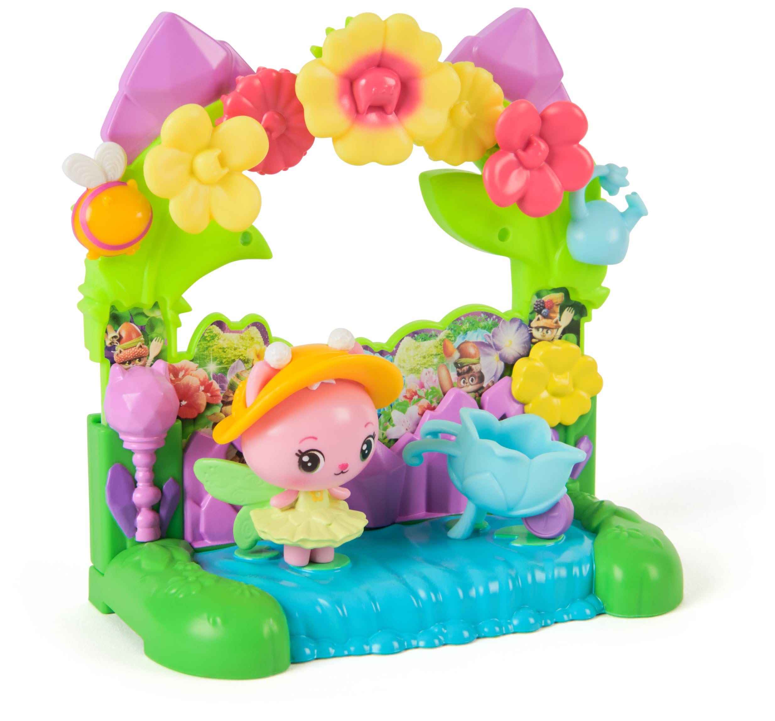 Gabby's Dollhouse Playset MOV Crystal Garden Balcony, Multicolor, 6074165
