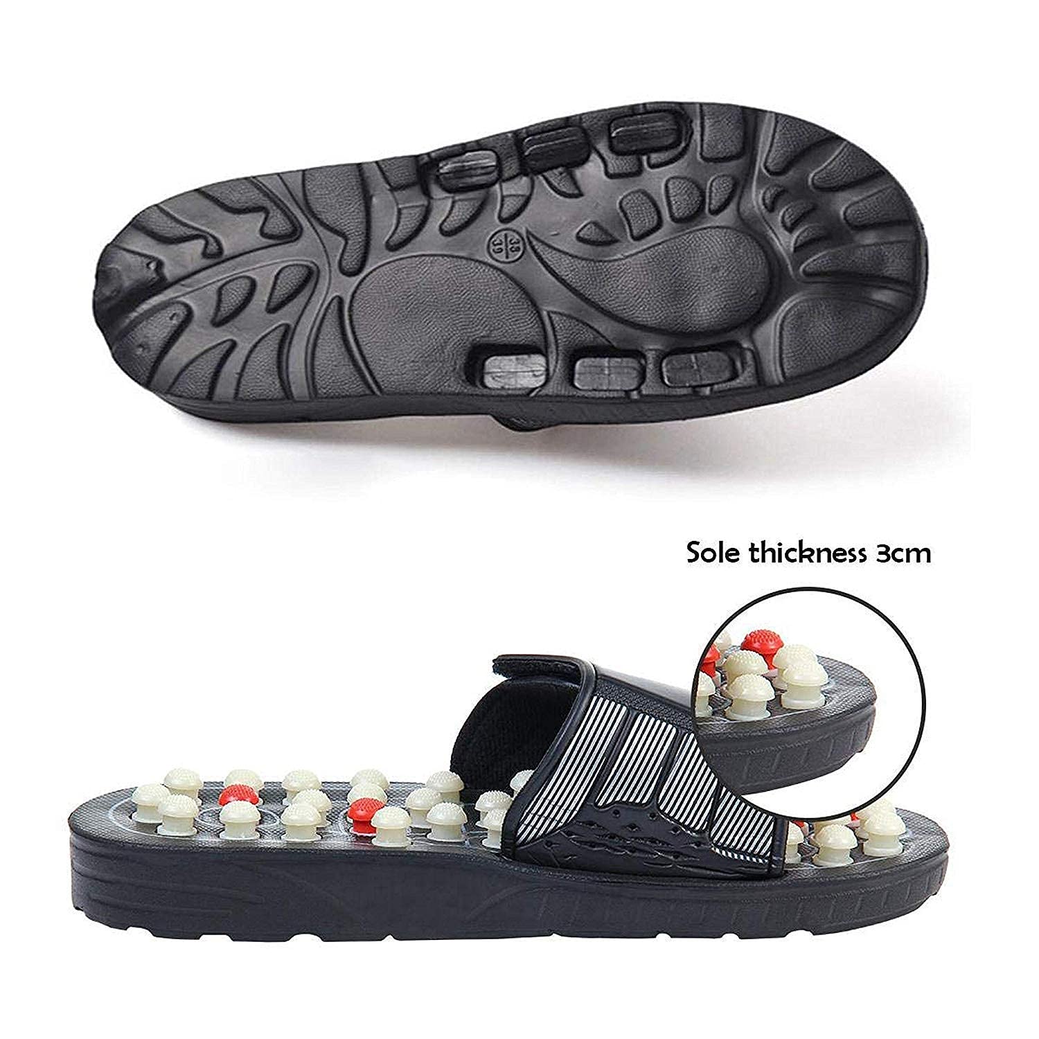 Portible Acupressure Magnetic Pain Relief Therapy Paduka Sandals, Slipper, Relaxer, Rotating Slippers For Full Body Blood Circulation Leg Foot Massager, Yoga Slippers (Free Size) Portible Acupressure Magnetic Pain Relief Therapy Paduka Sandals, Slipper, Relaxer, Rotating Slippers For Full Body Blood Circulation Leg Foot Massager, Yoga Slippers (Free Size)