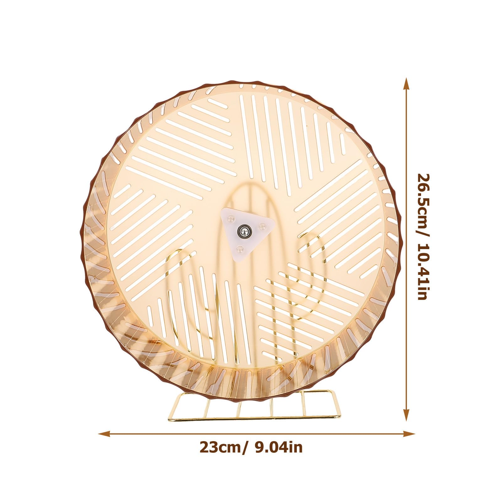 LALAFINA Rueda de Hámster para Ejercicio Soporte Estable, Juguete Interactivo de Tamaño Grande para Jaula, Material Seda Dorada, Adecuado para Hámsteres, Erizos y Color Aleatorio
