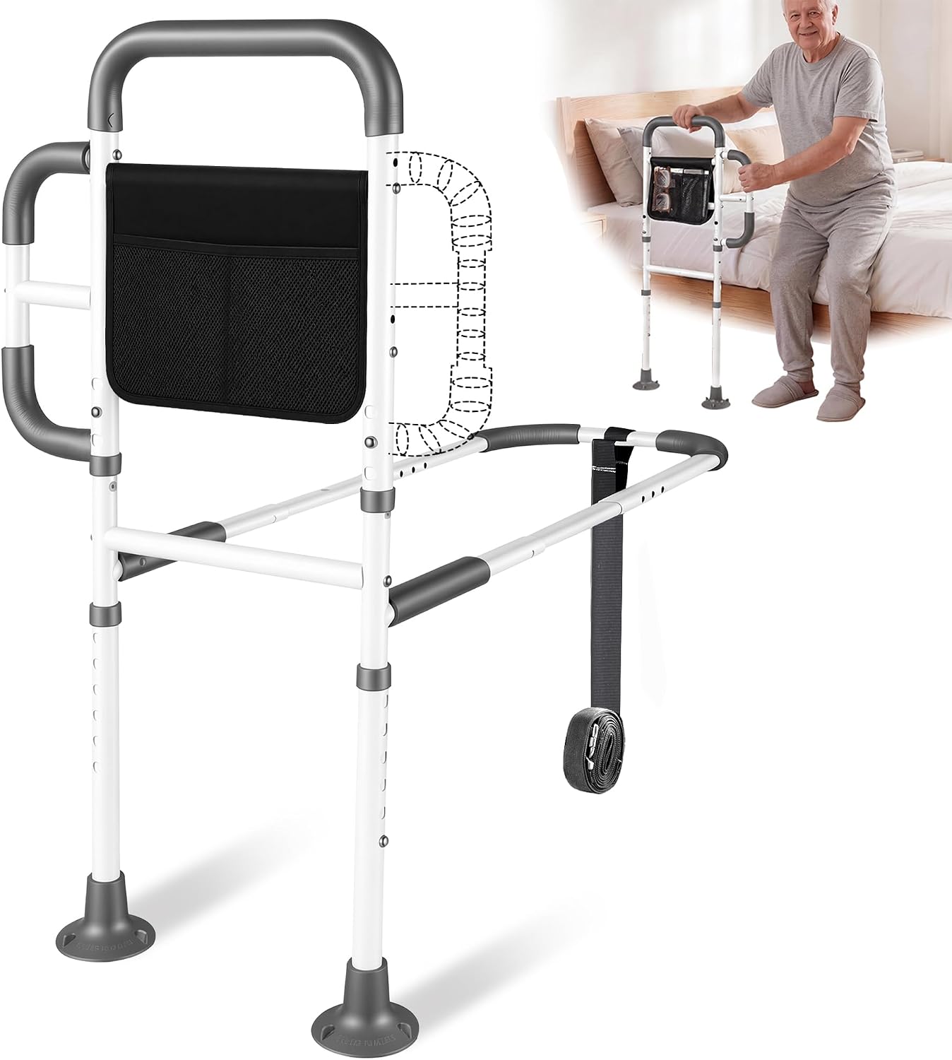 Bed Rails for Elderly Adults Safety — White