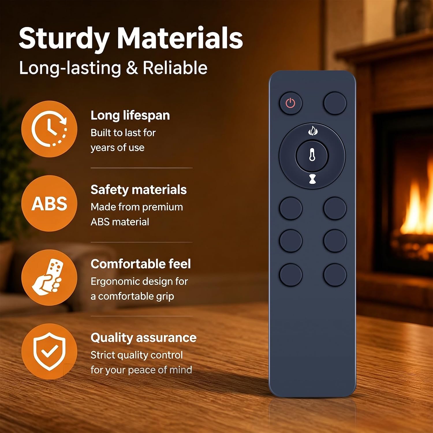 T-A10 Replacement Remote Control for Twin Star Electric Fireplace Heater