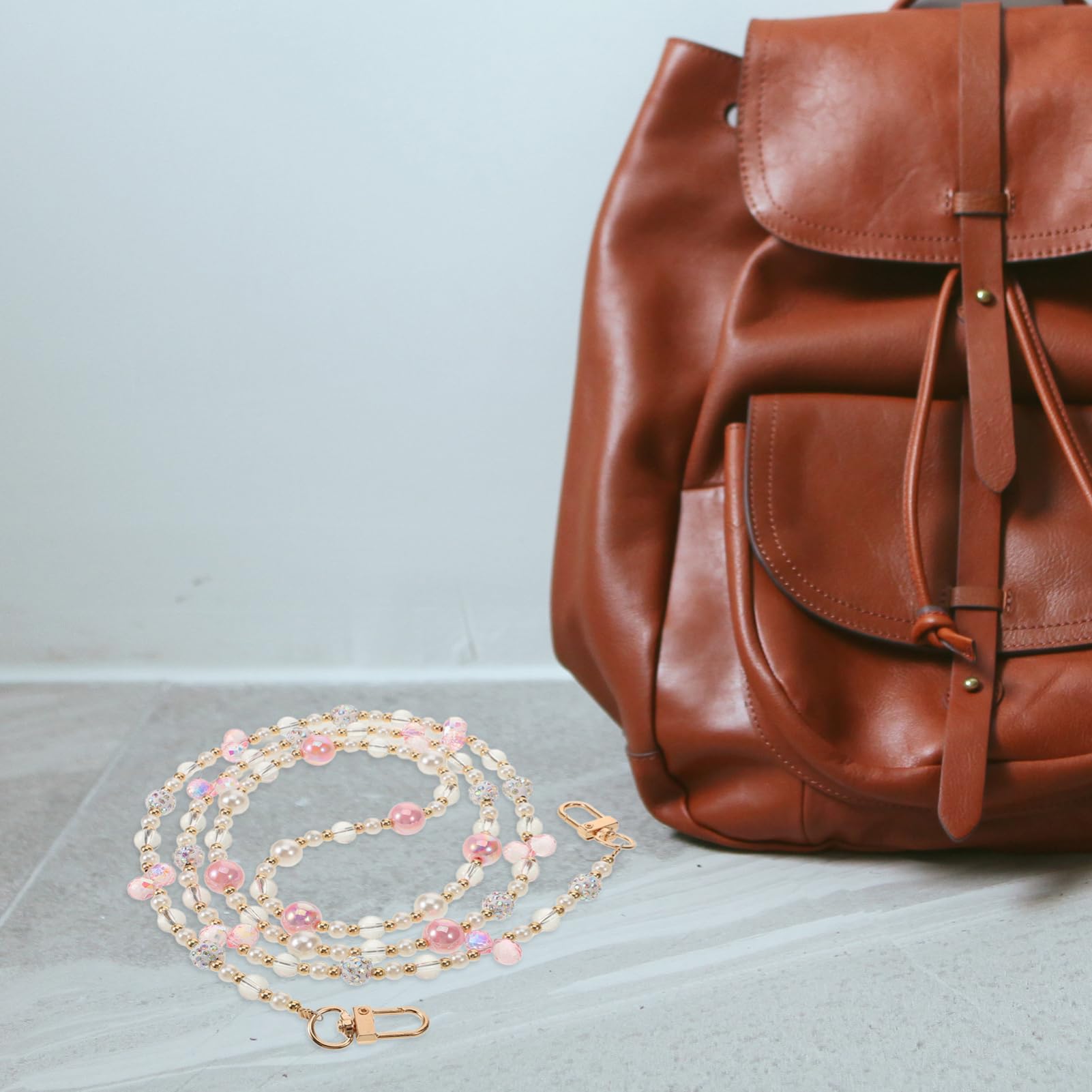 NUOBESTY 4piezas Cadena De Bolso De Perlas Para Reparación Strap De Reemplazo Para Bolso De Diseño y Práctico Para Regalar Cumpleaños y