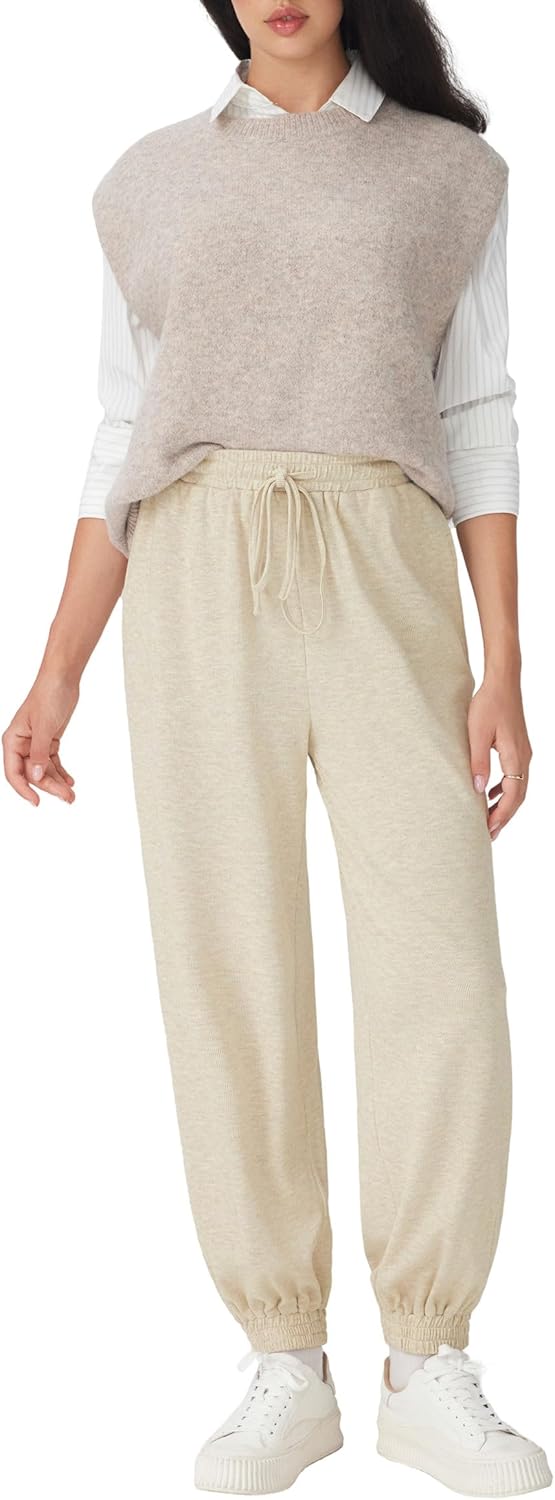 CIDER Women's Casual Sweatpants Drawstring Lounge Pants Comfortable Knit Joggers with Pockets - Image 5