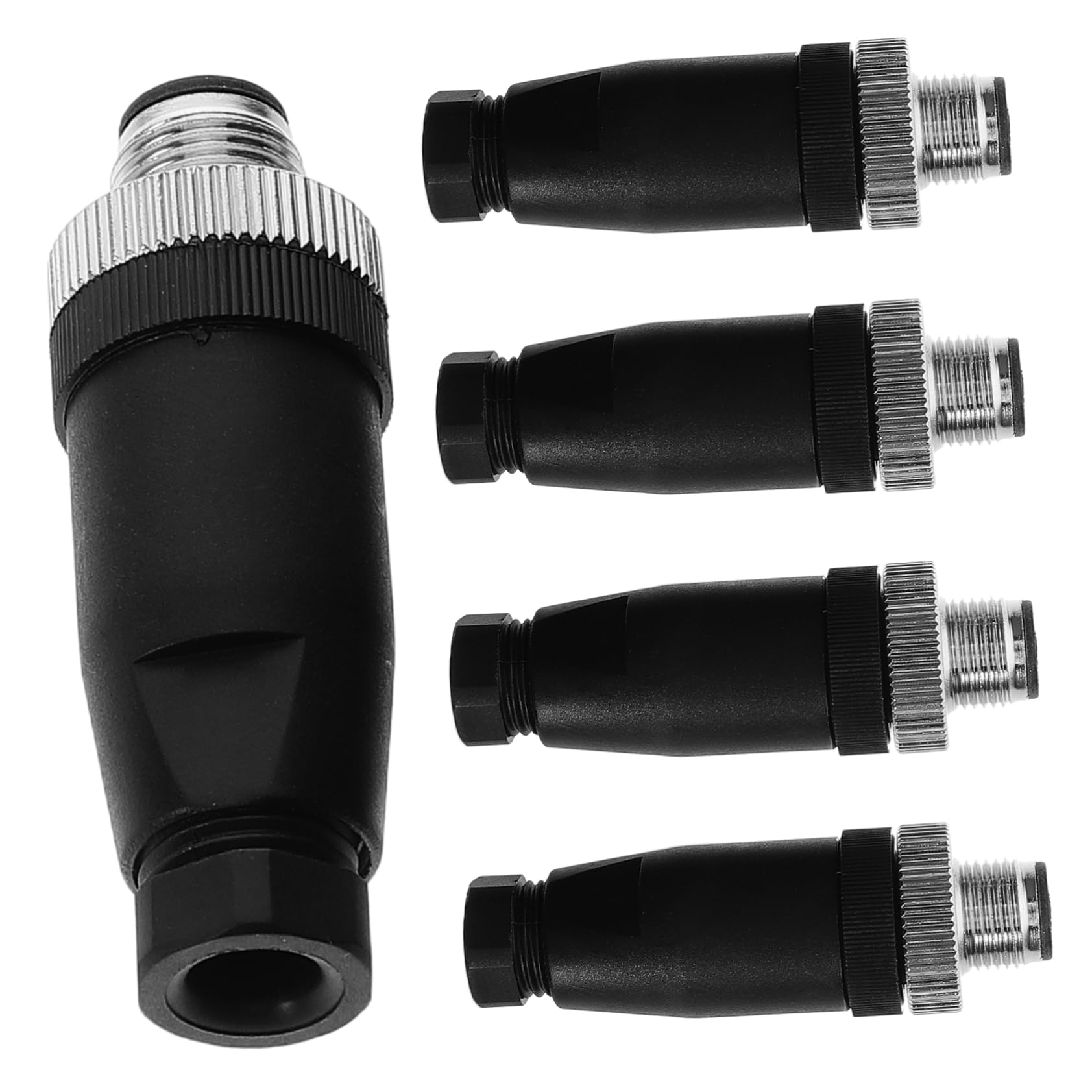 OSALADI Panel Mount Connector Kit 5pcs Aeronautical Grade Circular Connectors 8 Pin Plug Electrical Panel Mount Wire Connection Socket