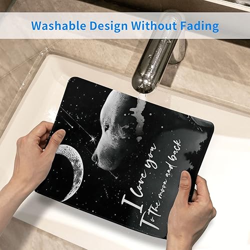 Miniatura 6 de Pitbull - Alfombrilla de mouse resistente al agua con borde cosido, base de goma antideslizante para oficina, laptop, juegos, trabajo, 7.9 x 9.5