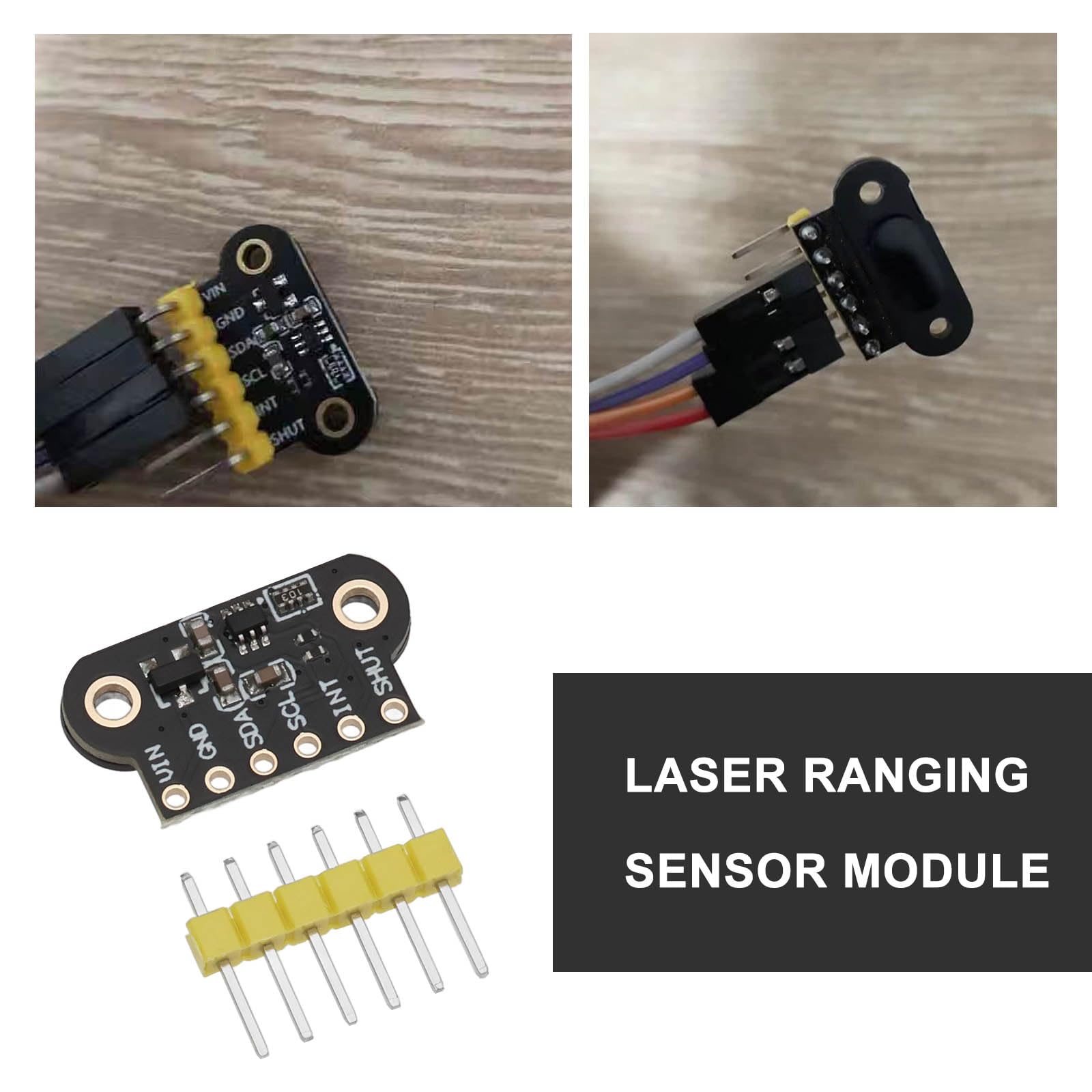 Create idea 1 zestaw: TOF200C (2M) laserowy moduł czujnika odległości z czasem lotu kompatybilny z ArduinoDEMO kompatybilny z STM32 DEMO (40 MA 25°)