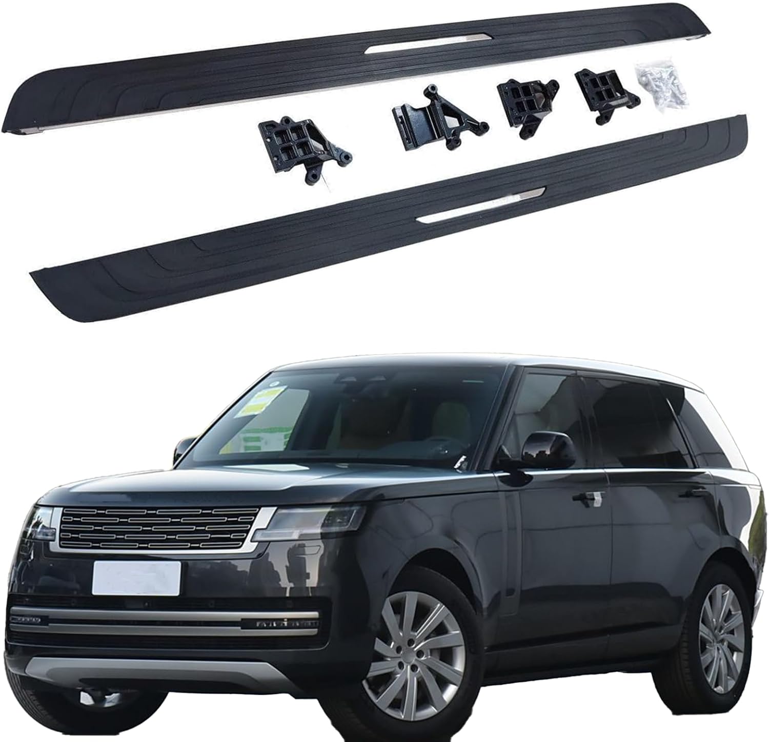 2Pcs Running Board Side Step Pedals Nerf Bar Fits for LR Range Rover LWB 2023 2024 2025 2026