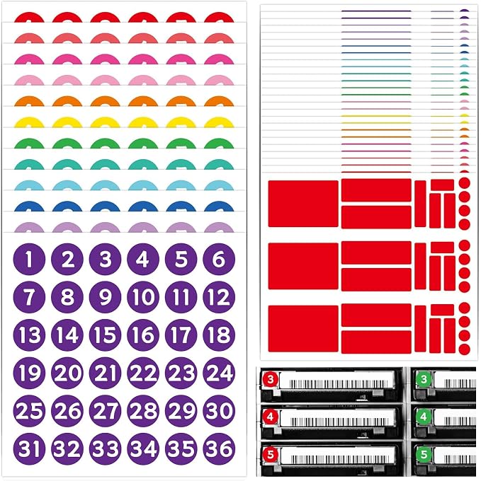 Amazon.com: 36 Sheets Classroom Laptop Labels-Chromebook Color Coding ...
