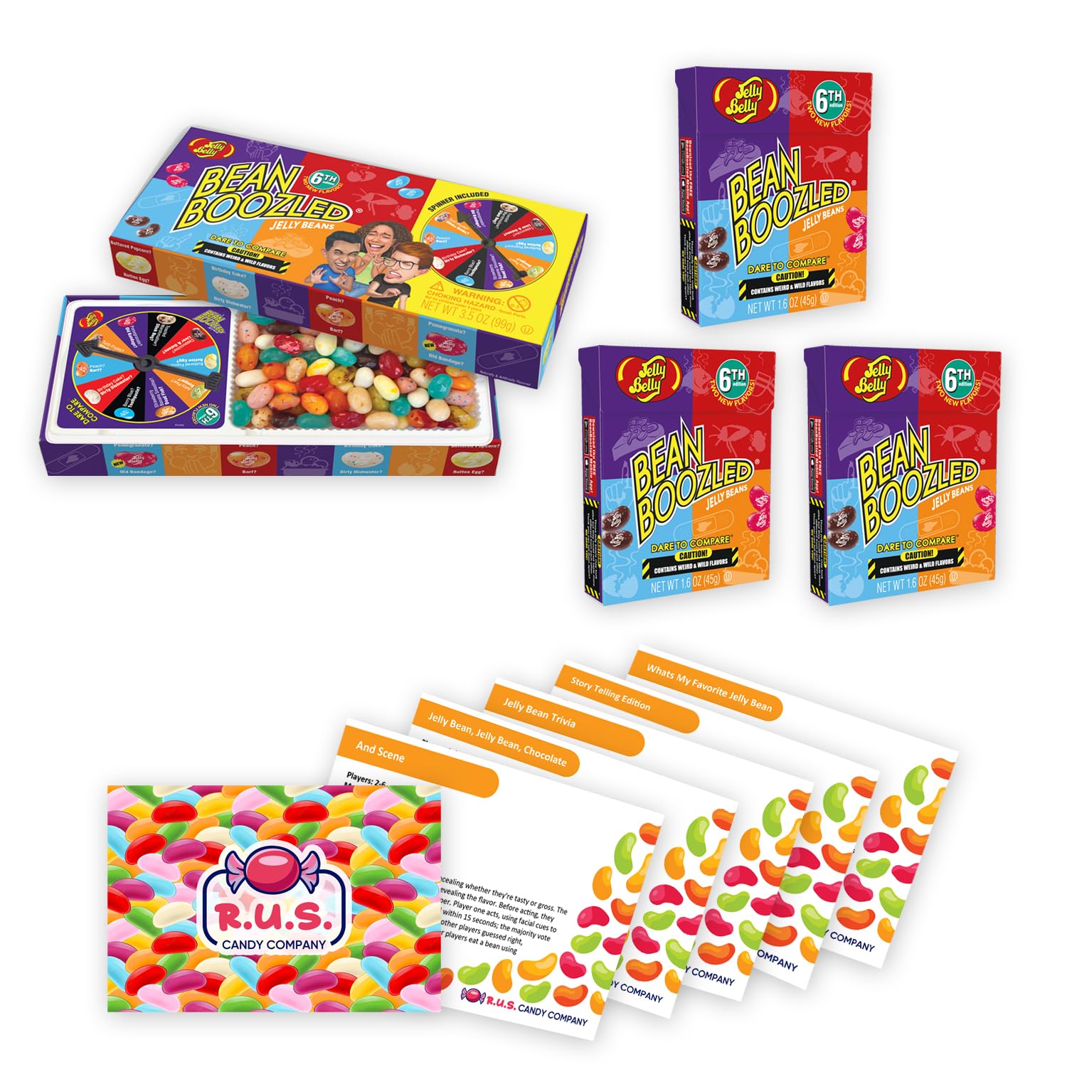 Jelly Belly Bean Boozled NEW EDITION + 3 Beanboozled Jelly