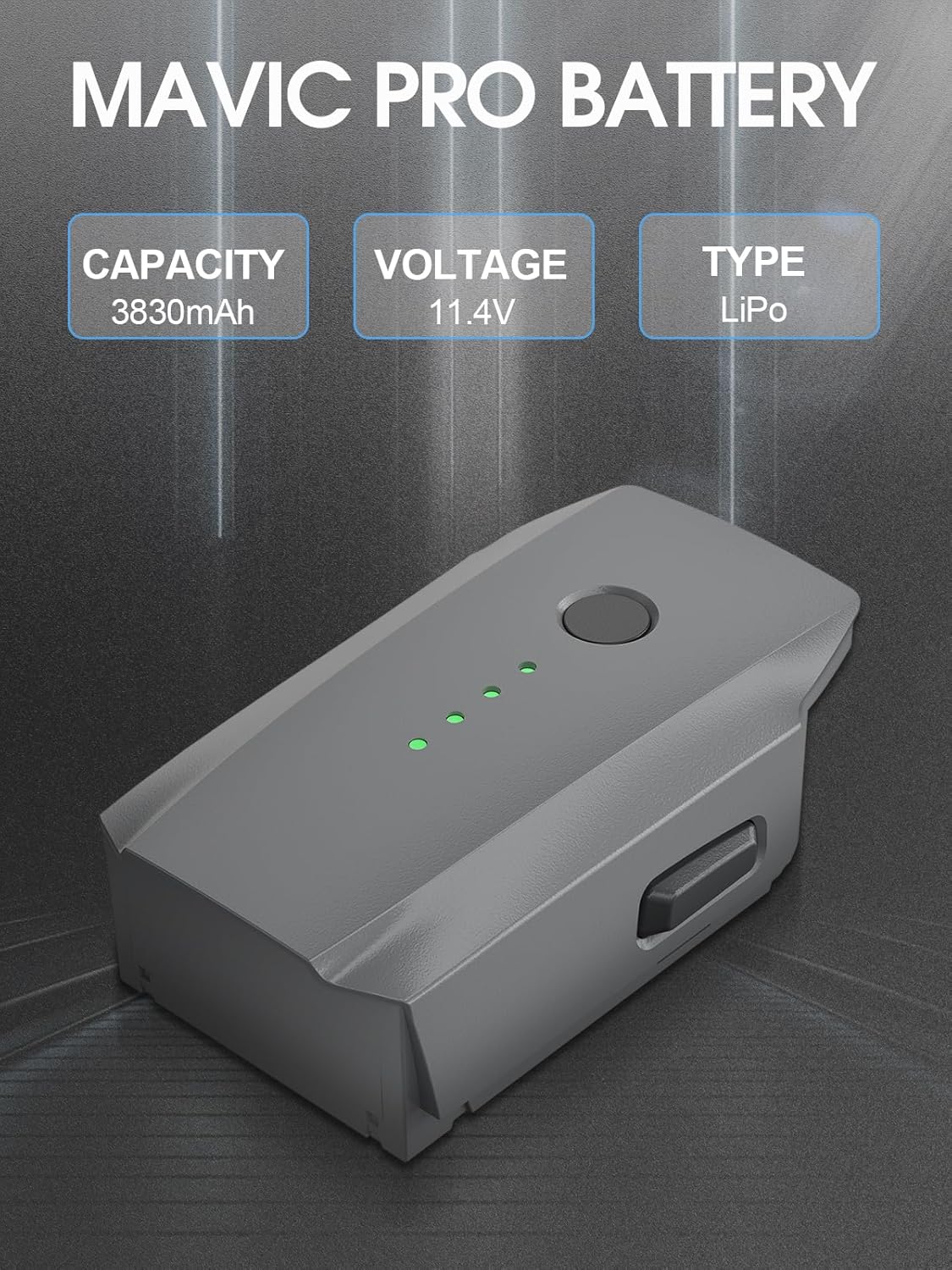 Mavic Pro Battery for DJI, 3830mAh 11.4V Iintelligent Flight Battery Compatible with DJI Mavic Pro Drone, up to 27mins Flight - Image 3