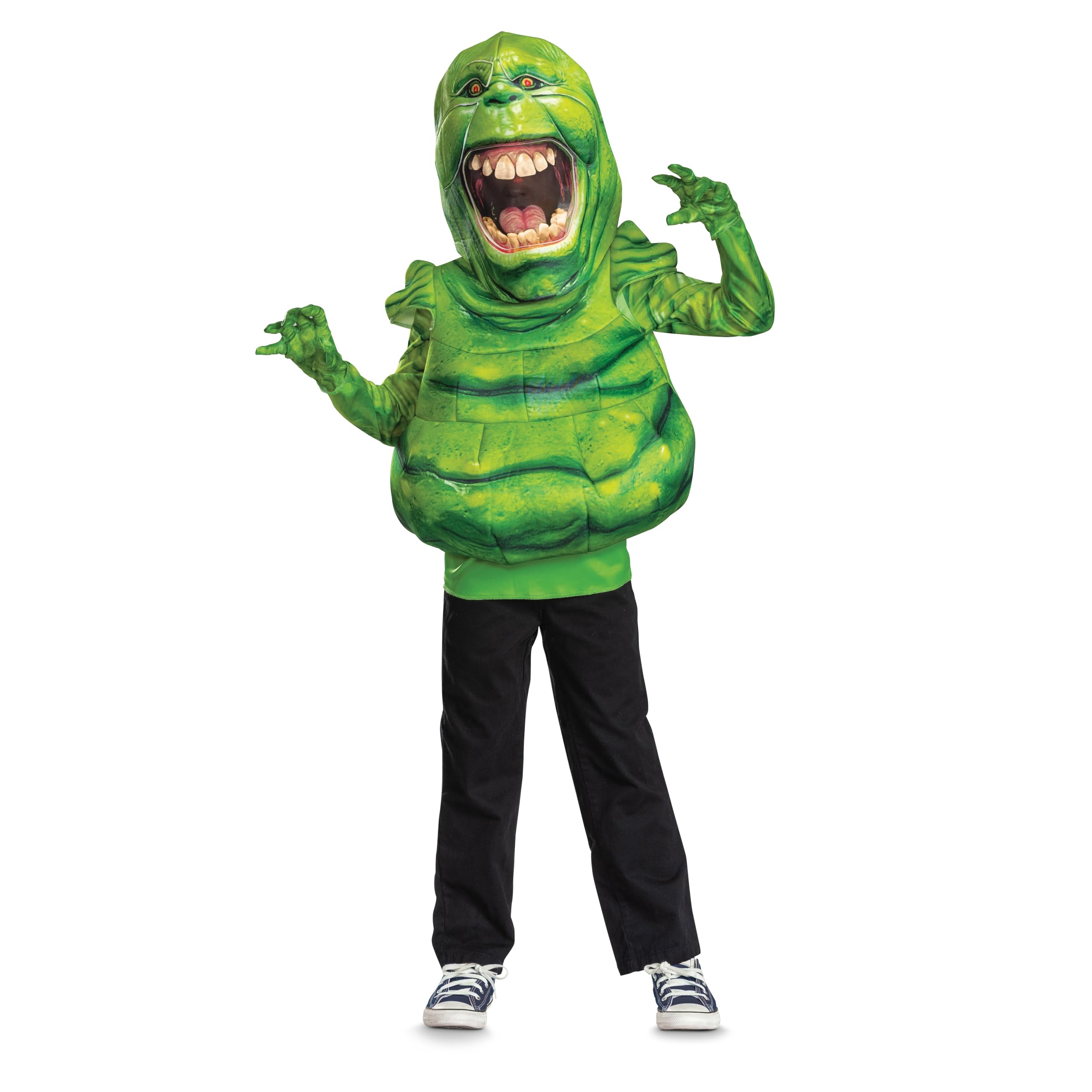 Disguise Slimer Costume per bambini, ofifical Ghostbusters Frozen Empire Slimer Costume, taglia unica per bambini