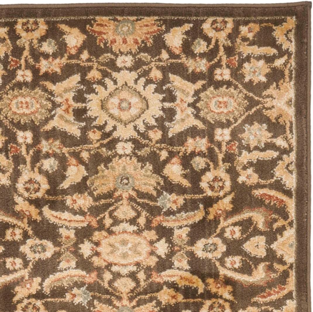 SAFAVIEH Heirloom Collection Runner Rug - 2'3" x 8', Brown & Gold, Vintage Design, Non-Shedding & Easy Care, Ideal for High Traffic Areas in Living Room, Bedroom (HLM1671-2520)