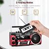 Coverzone Kaset Çalar, Taşınabilir Kaset Teyp Çalar, FM/AM/SW Frekans Bandı Destekli Kaset Kaydedici, Kaset/Bluetooth/Kart Girişi/Kayıt Özellikli, Pilli/Elektrikli Kullanılabilir, PX-250BT (Kırmızı)