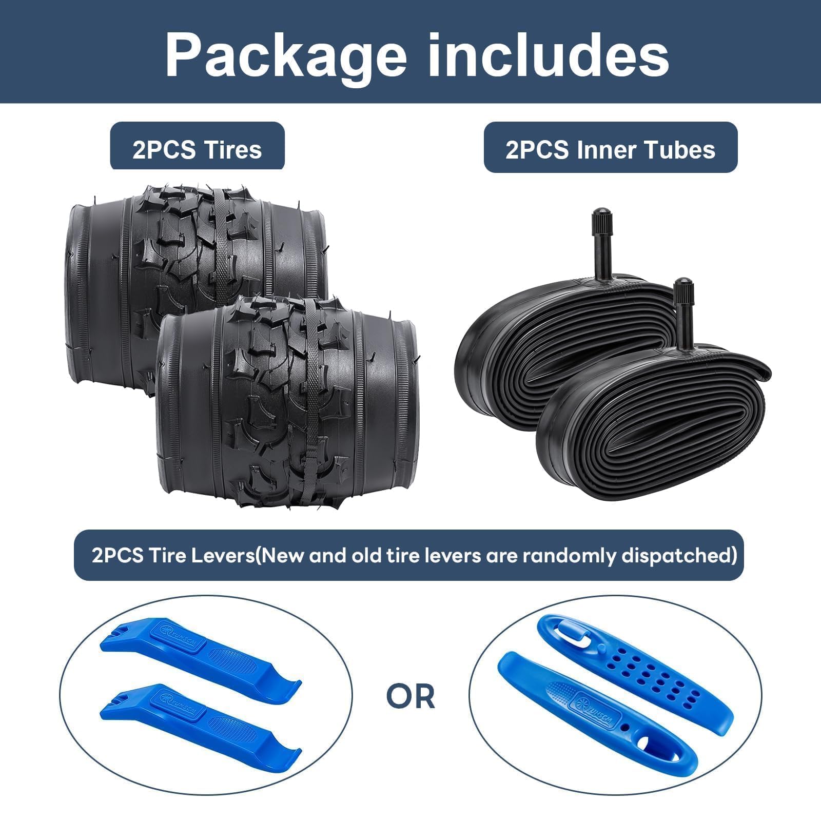 YunSCM 2PCS Pliable 20 Pouces Pneus 20x1.95 ETRTO 54-406 Et