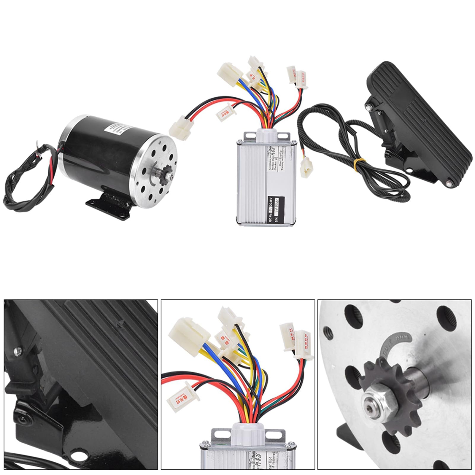 Aluminium stopu sterownika sterownika pędzla do elektrycznego zestawu skuterów 48V 1000W 3PCS stabilne i lekkie starsze skutery