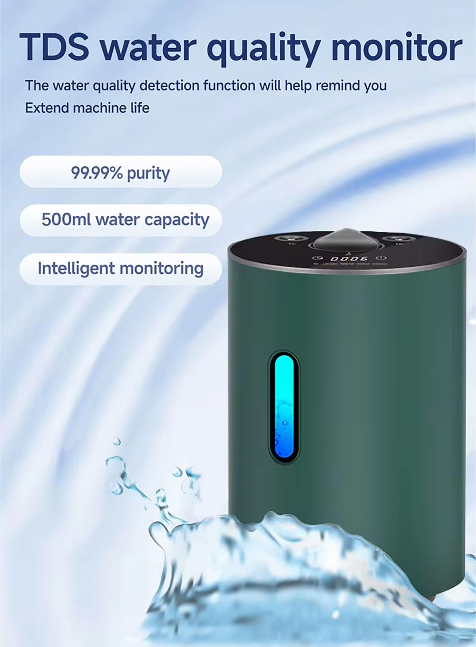 Urządzenie Do Inhalacji Wodoru Z Podwójnym Portem 150/225 Ml/Min, Inhalator Gazowy Browns Z Mieszanką H, Inhalator H2 Wysokiej Czystości 99,99% 225ml/min