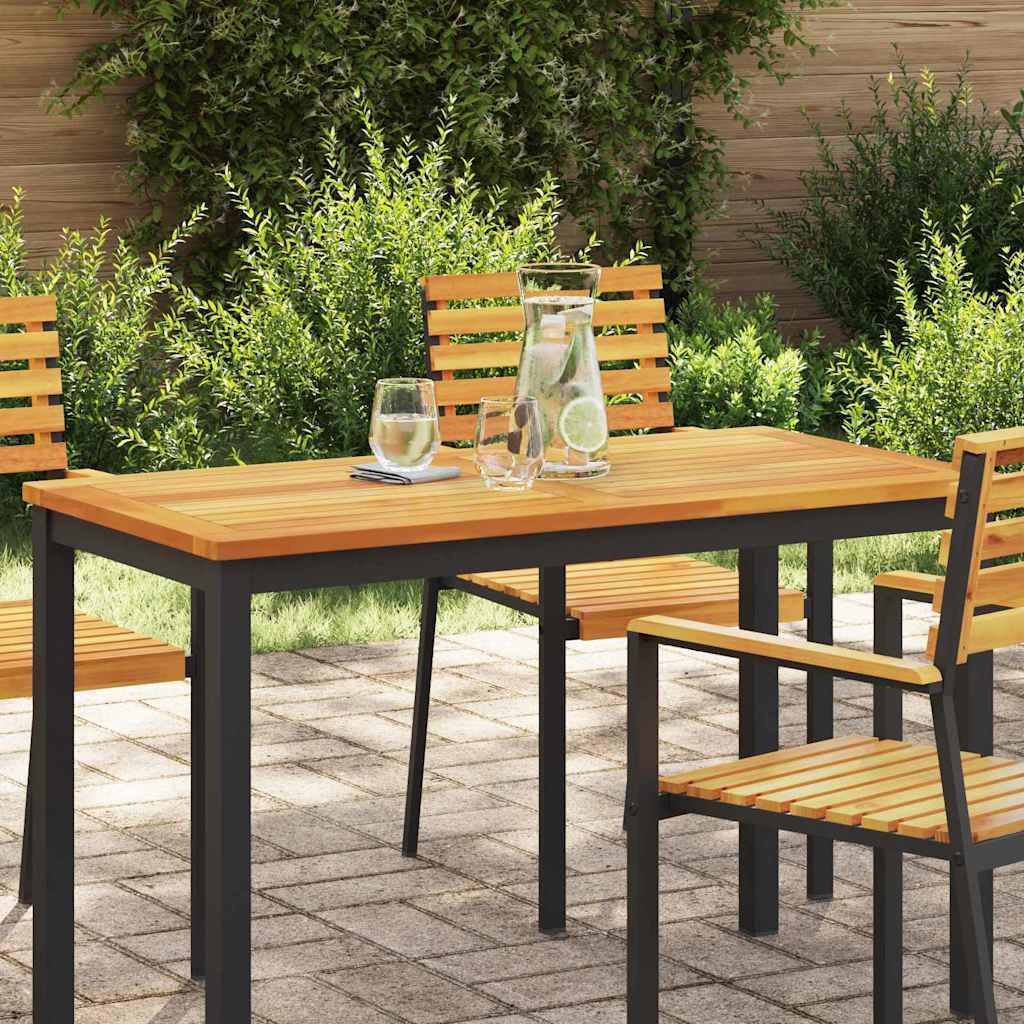 Piano da tavolo Öl-Natur in legno di acacia massiccio, 110 x 55 x 2 cm, resistente alle intemperie, robusto, per interni ed esterni, come piano di lavoro, mobile di ricambio, accessorio fai da