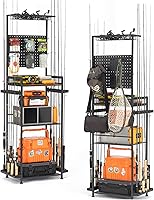 Vista 9 de SOYEEZE Fishing Rod Holders for Garage,Fishing Gear Holder for Fishing Rod Tackle Box Storage，Fishing Pole Holders Reel Rack