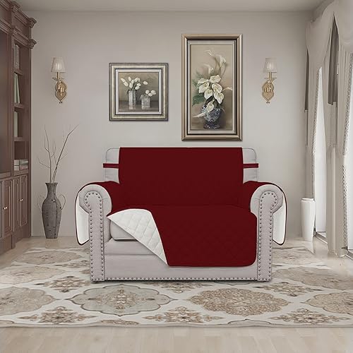 Miniatura 835 de Easy-Going - Funda reversible para sofá, resistente al agua, con varillas de espuma y correas elásticas, protector de muebles para mascotas y perros