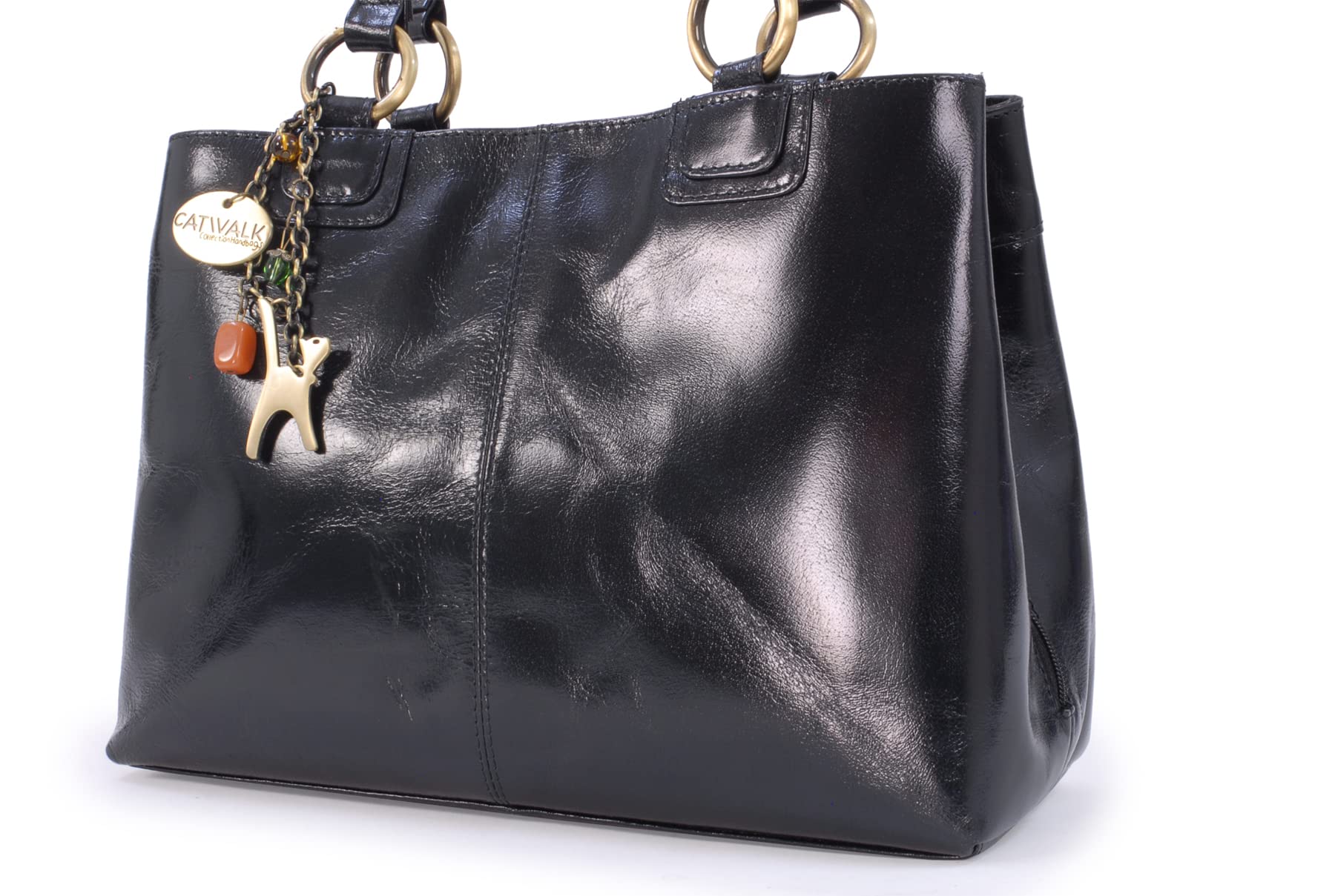 Catwalk Collection Handbags - Borsa a Spalla in Pelle da Donna - Tote Bag Media - Borsa a Mano da Giorno - Bellstone