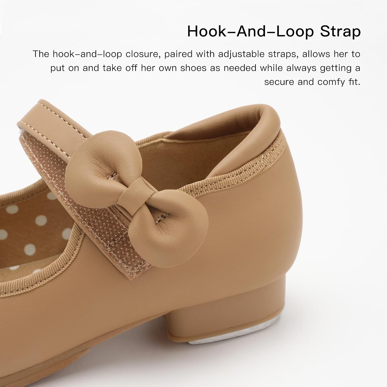 Stelle Tap Shoes for Toddler Girls Bow Mary Jane Dance Shoes