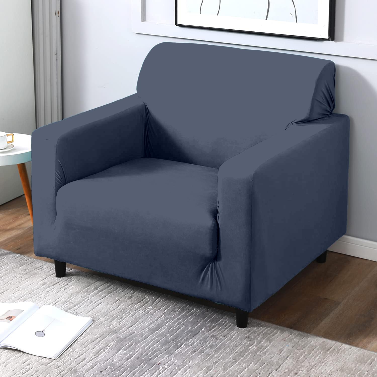 VORHANG Plain Sofa Cover | Highly Elastic Cover | Stretchable Universal Sofa Slipcover for Dining Drawing Room | Washable | Single Seater Sofa Cover | Grey (B0D5CVNF5V) Amazon Price History, Amazon Price Tracker