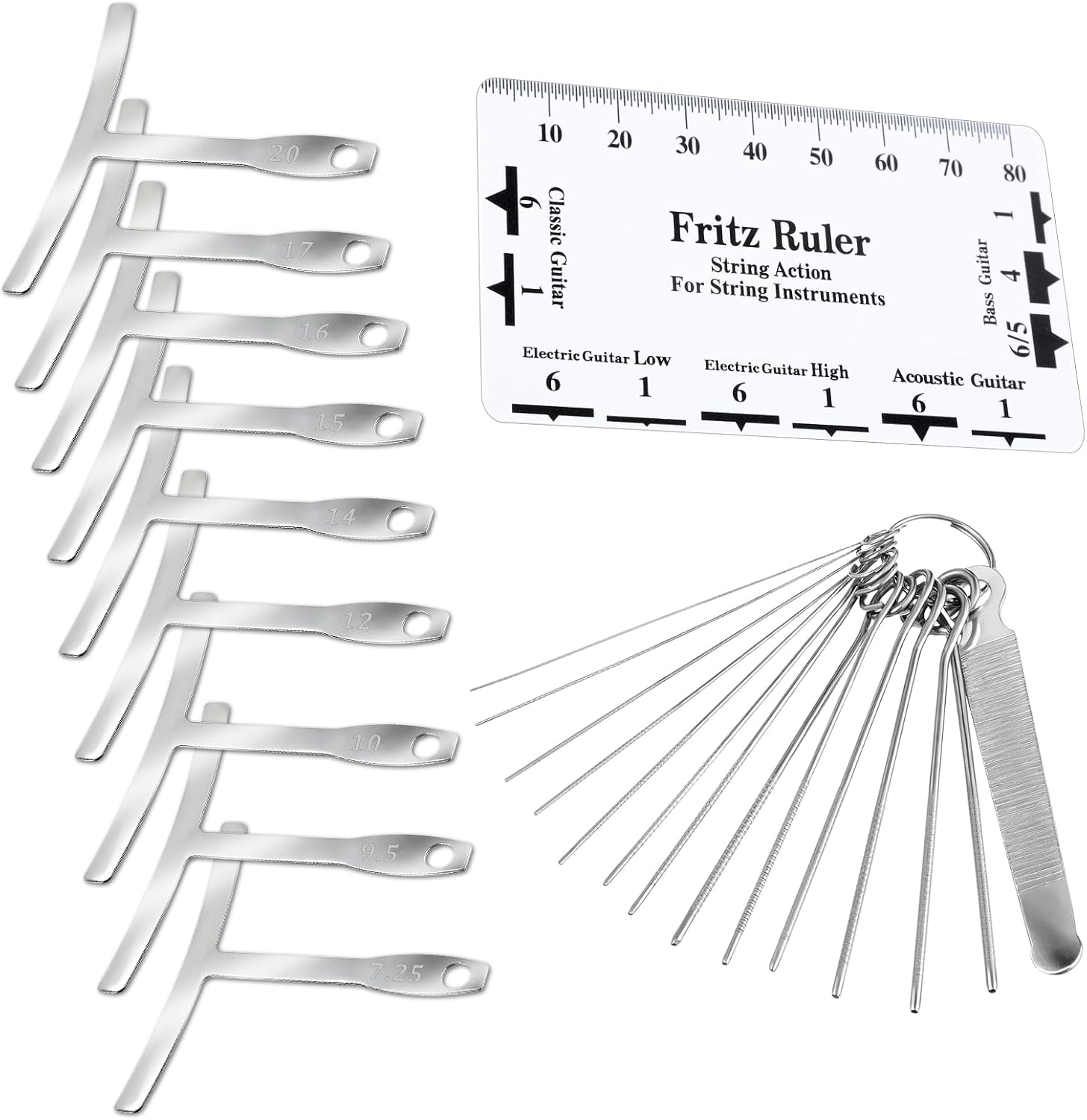 Guitar Nut File Set 11 Pcs Guitar Luthier Tools Set
