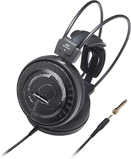 Audio-Technica ATH-AD700X Audiofilskie słuchawki nauszne na świeżym powietrzu lekkie (czarne)