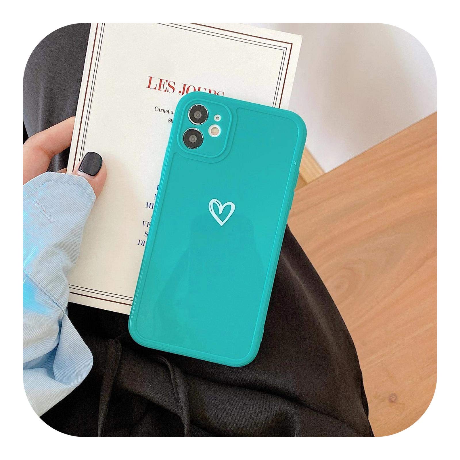 Amazon.co.jp: Cute Square Frame Candy Color Love Heart Phone