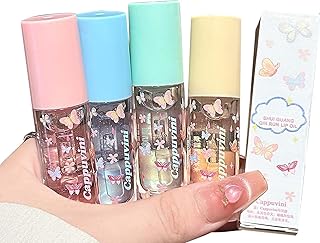 Juego de 4 aceites de brillo de labios transp...