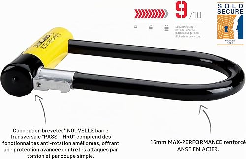 Kryptonite New York Standard Antivol U, Niveau de Sécurité 9/10 - 2
