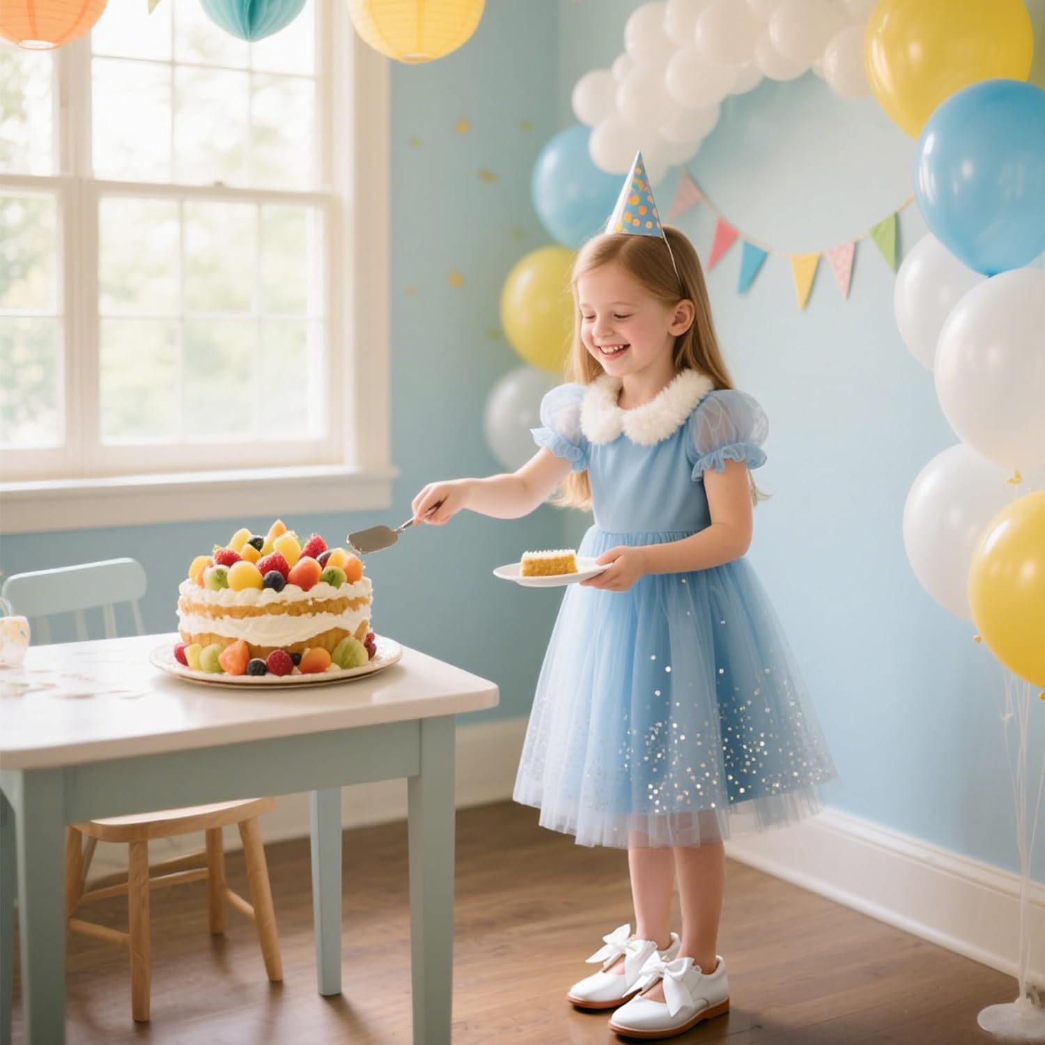 Otter MOMO Toddler Little Girls Oxford Shoes Mary Jane Flat T-Strap School Uniform Party Dress Shoes - Image 2