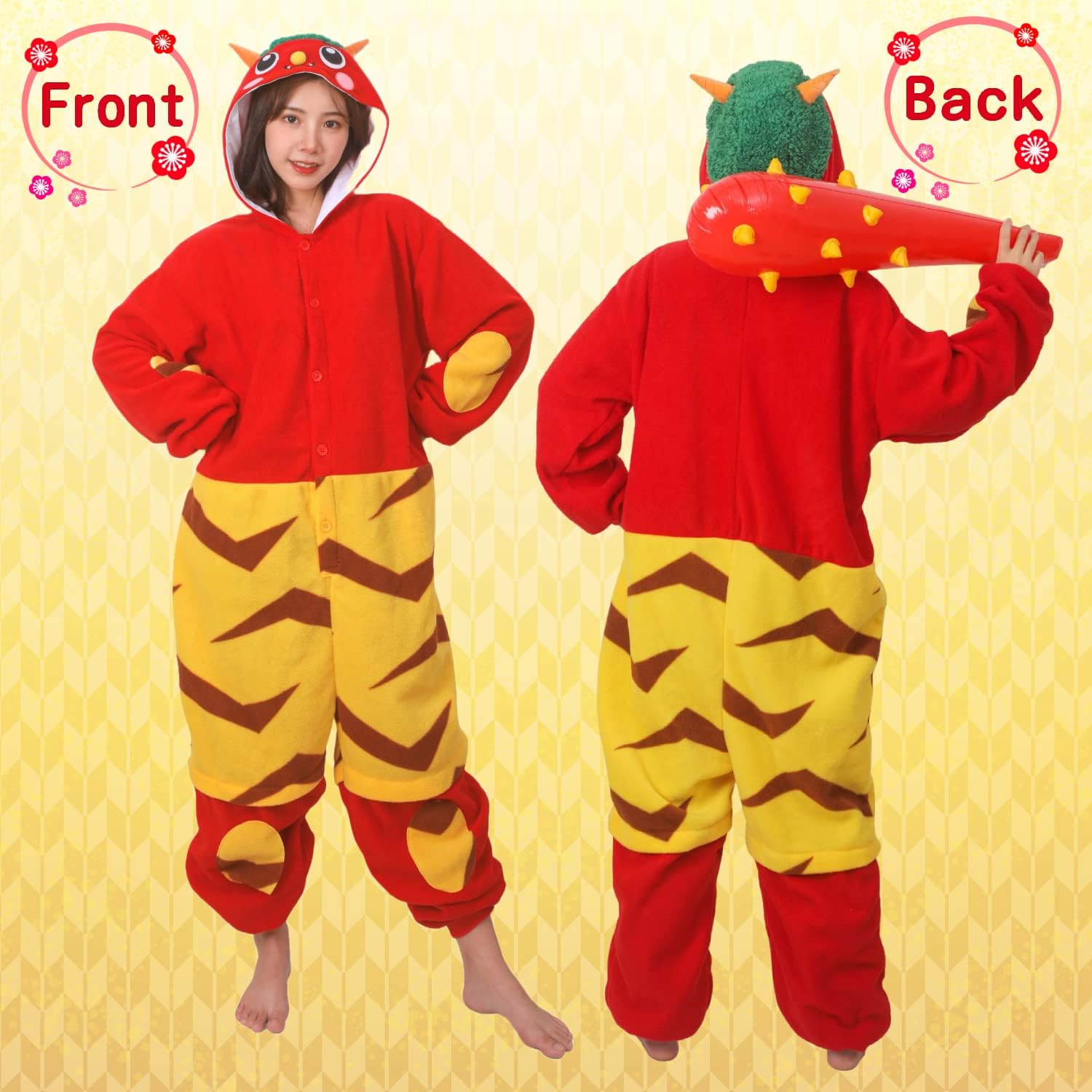 [Costume Works] 青オニ 節分 コスプレ 着ぐるみ コスチューム 衣装 仮装 変装 屋内 屋外 メンズ レディース ドンキ 部屋着 ルームウェア フリーサイズ パーティ 店頭 販促 男女兼用