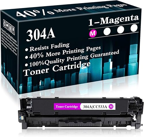 1 paquete 304A  Cartucho de tóner remanufacturado CC533A para impresora HP Color Laserjet Pro CP2025 CP2025n CP2025dn CP2025x CM2320n MFP CM2320fxi