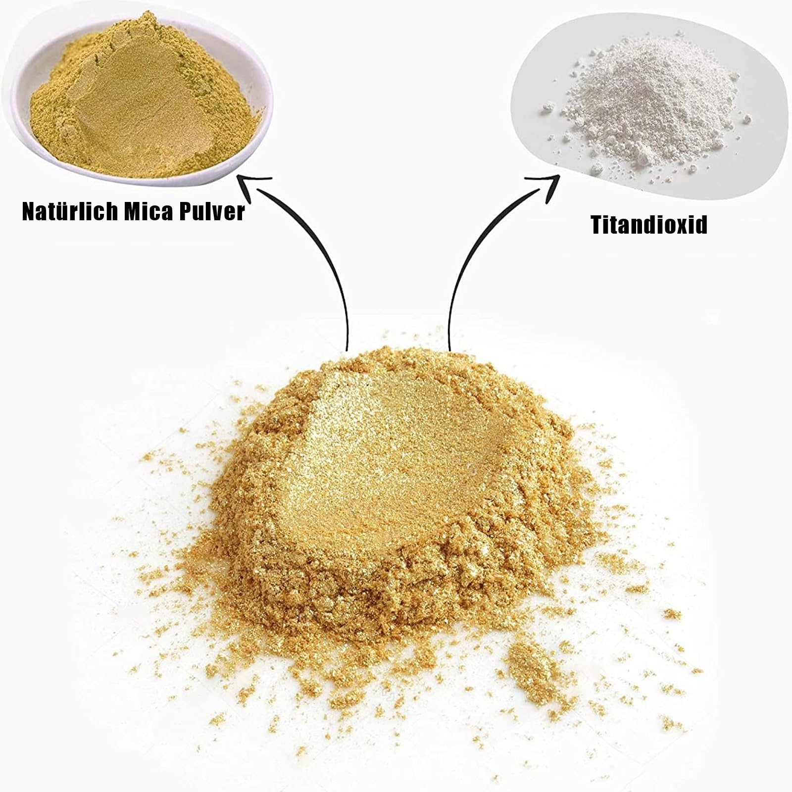 8 colori in resina epossidica 5 g, Mica Powder, candele fai da te, pigmenti colorati per colata in polvere, bombe da bagno fai da te, polvere pigmentata fai da te, per colorare sapone