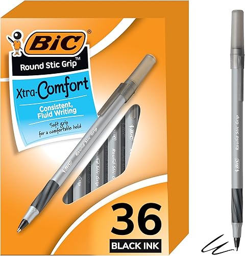 Bolígrafo Grip Stic de BIC Negro Bolígrafo Grip Stic de BIC Negro