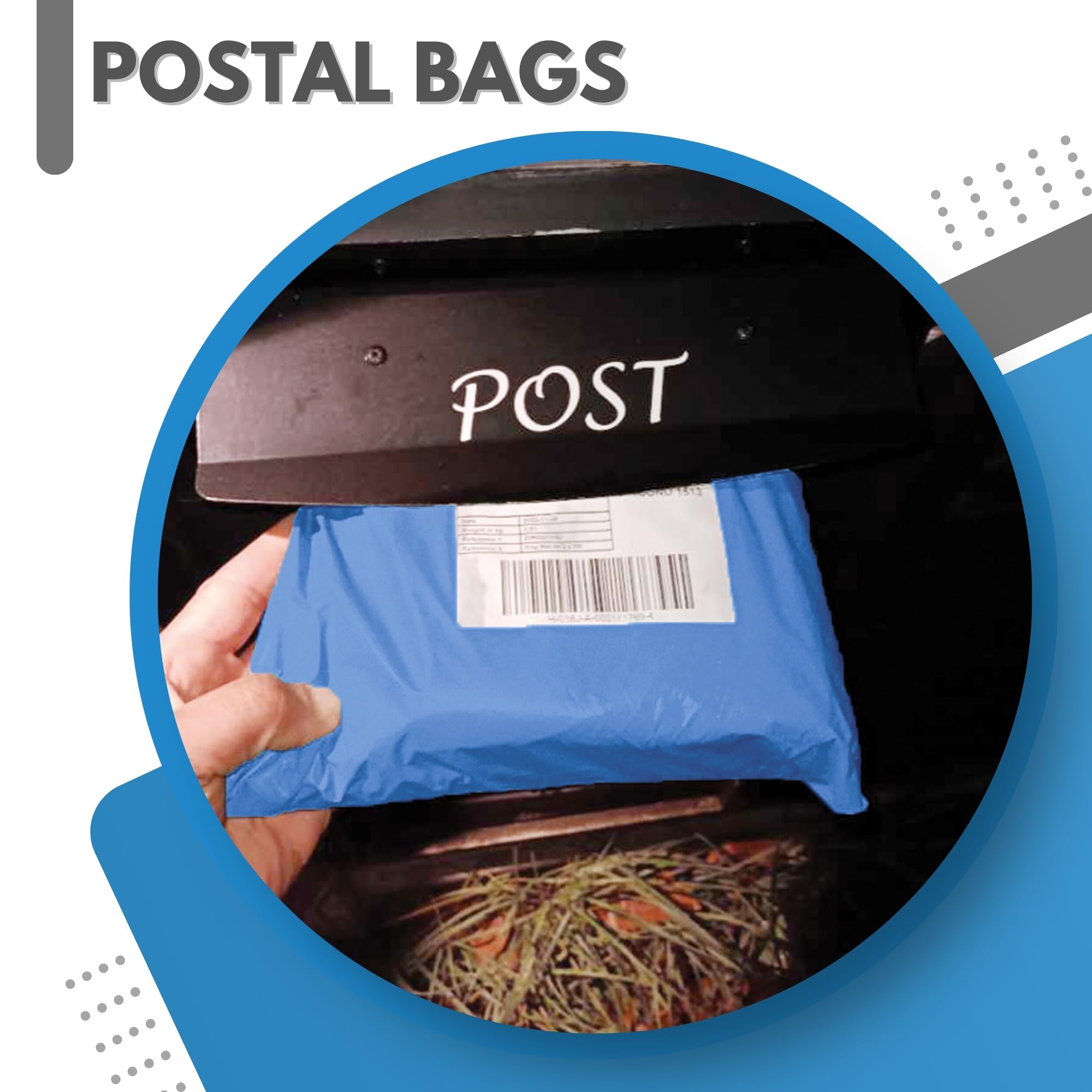 100 Buste Postali In Plastica Blu Metallizzato – Dimensioni Variabili 16,5x22,9 A 30,5x40,6 Cm – Sacchetti Auto-sigillanti Per Corriere E Imballaggio, Jeejaan - 2
