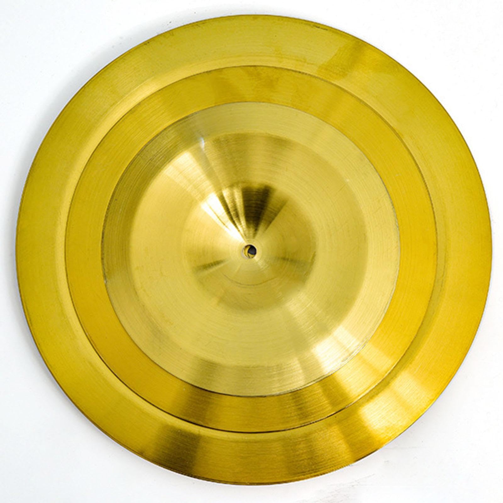 Colcolo Lot de 2 mini cymbales à main, accessoires pédagogiques, son clair, matériel de fête polyvalent, cymbales en cuivre pour instruments de percussion de, 24cm