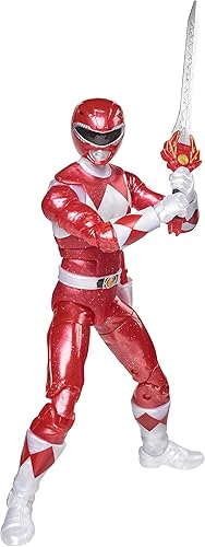 Miniatura 8 de Power Rangers Lightning Collection Mighty Morphin Metallic Red Ranger - Figura de acción coleccionable de 6 pulgadas con accesorios