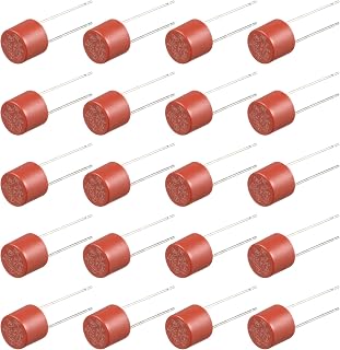 sourcingmap Through Hole T6.3A 6.3A 250V Radial Leads Miniature Micro Fuse 20 Pcs for Electronic Parts PCB LCD Repair Replacement