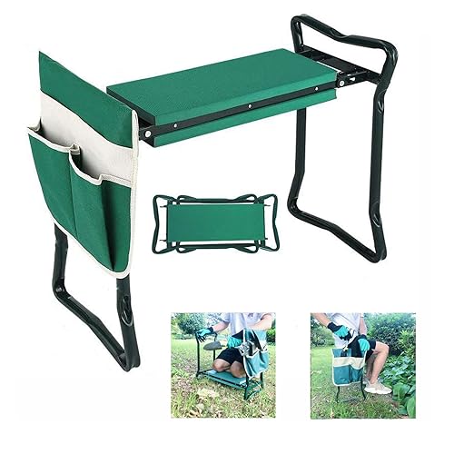 BESTHLS Garden Kneeler and Seat - Heavy Duty Folding Stool
