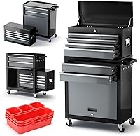 Vista 1 de Tool Chest 8-Drawer 42'' Large Rolling Tool Chest with Wheels Detachable Top Metal Tool Box Garage Storage Cabinet for Repair Room,Warehouse