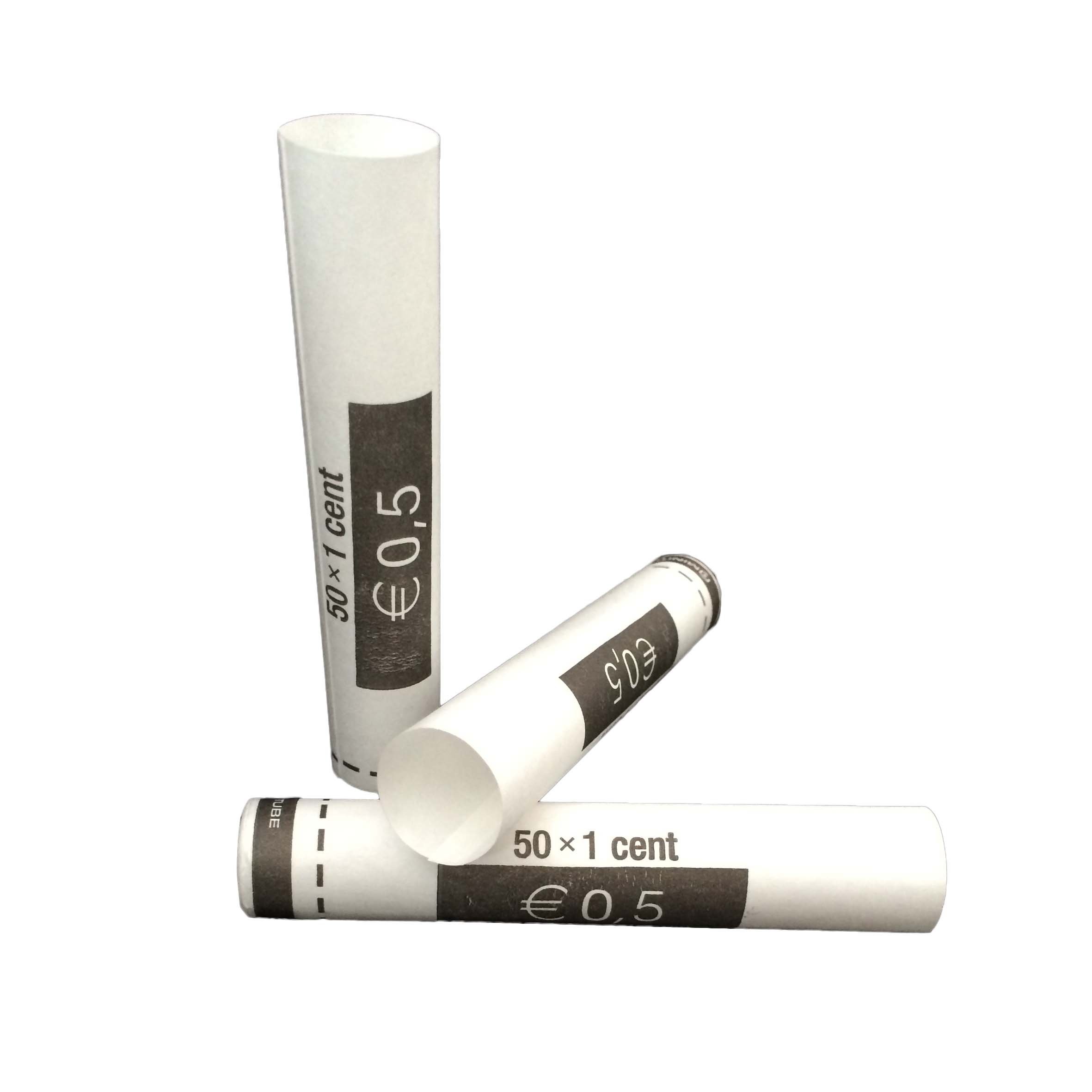 2500 x Münzhülsen für 50 x 0,01 € (weiß)