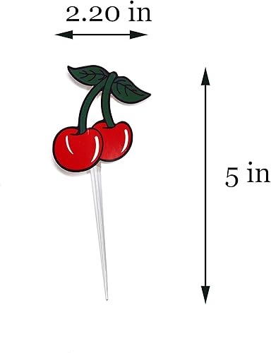 Miniatura 3 de Selecciones de decoración de cupcakes de cereza para decoraciones de pasteles de cumpleaños