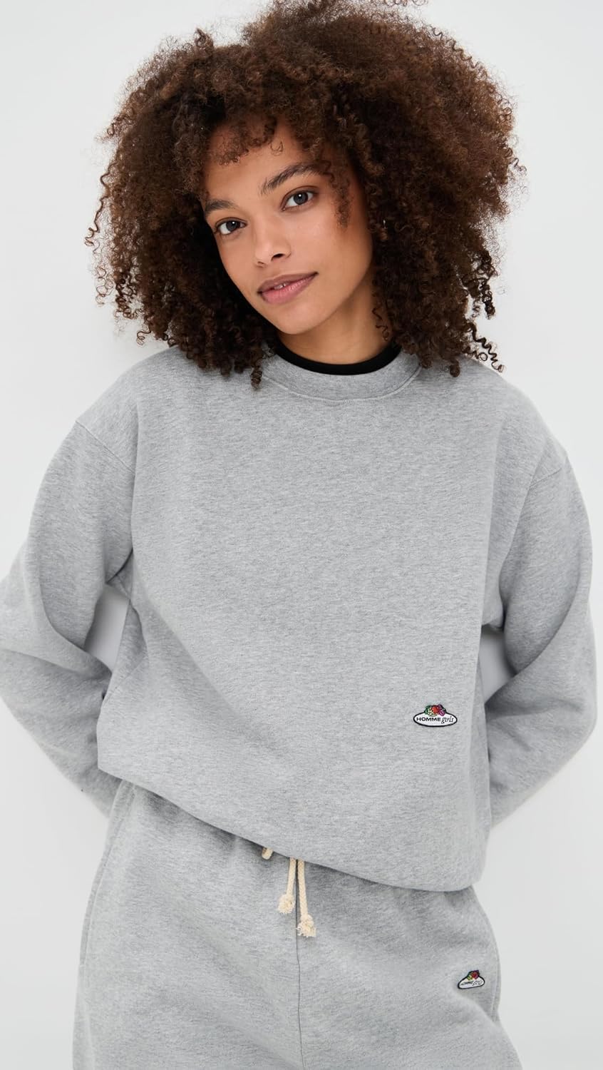 HOMMEGIRLS Women's Homme Girls x Fruit of the Loom Crew Neck Sweatshirt - Image 2