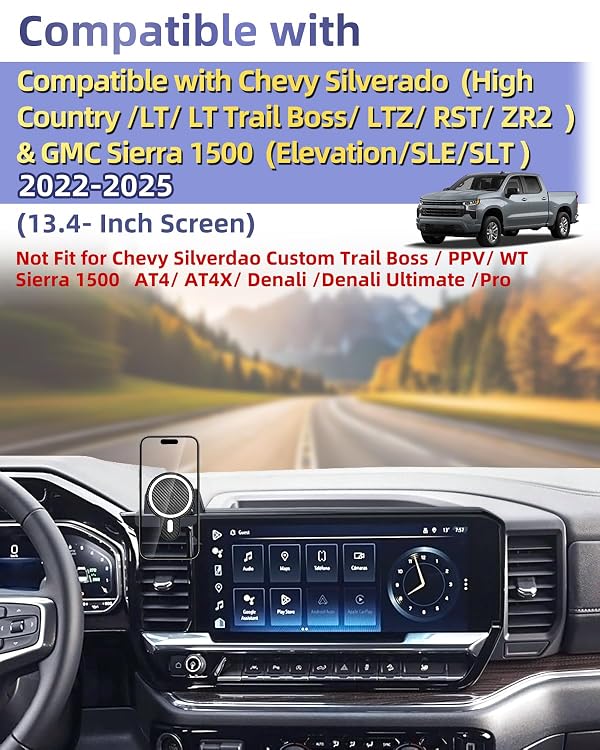 PZK Car Phone Holder for 2022-2026 Chevy Silverado/GMC Sierra 13.4'' Screen by PZK - Used condition - Image 2