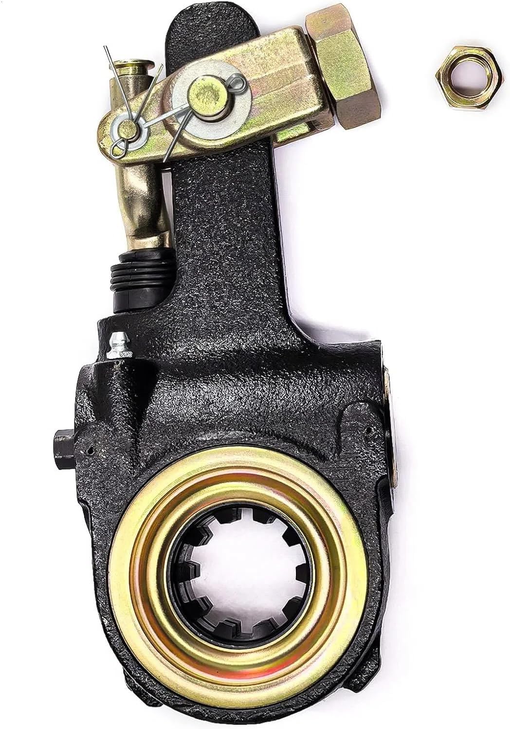telfair Automatic Brake Slack Adjusters, 1.5'' Diameter, 10 Splines, 5.5'' Lever with Collar Lock and Clevis (Compatible with Meritor R801041, Accuride, Gunite, Freightliner, Mack, TR1132)