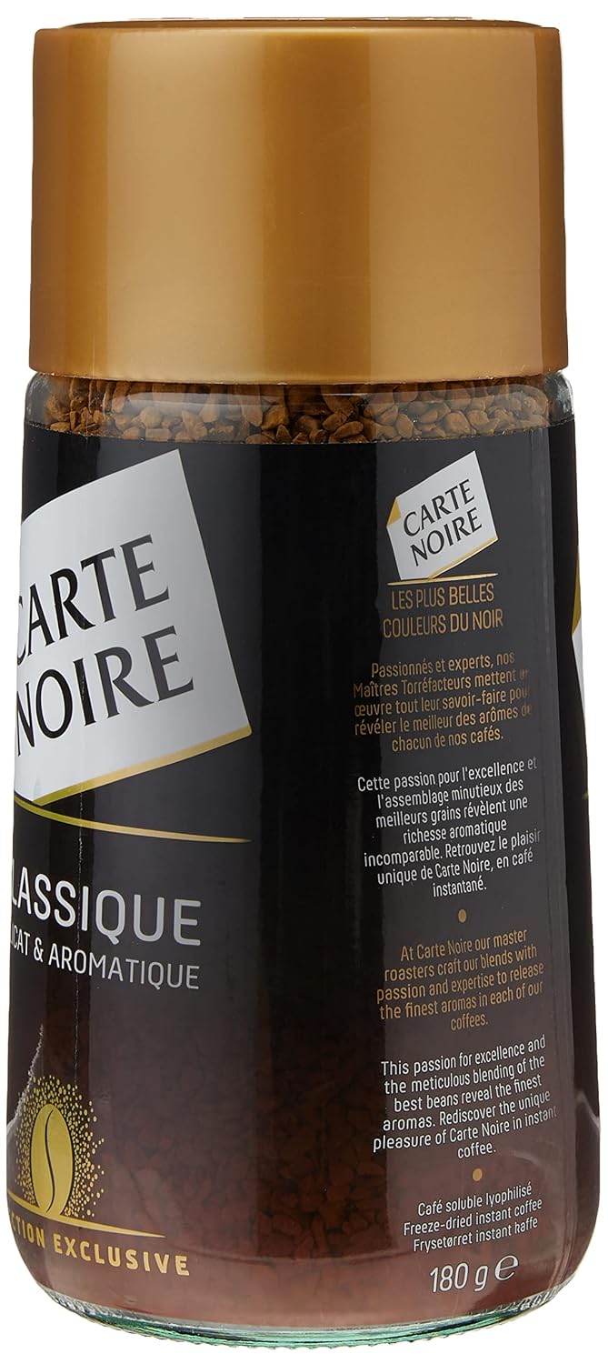 classic soluble coffee carte noire importé de France MAXI FORMAT 180 g