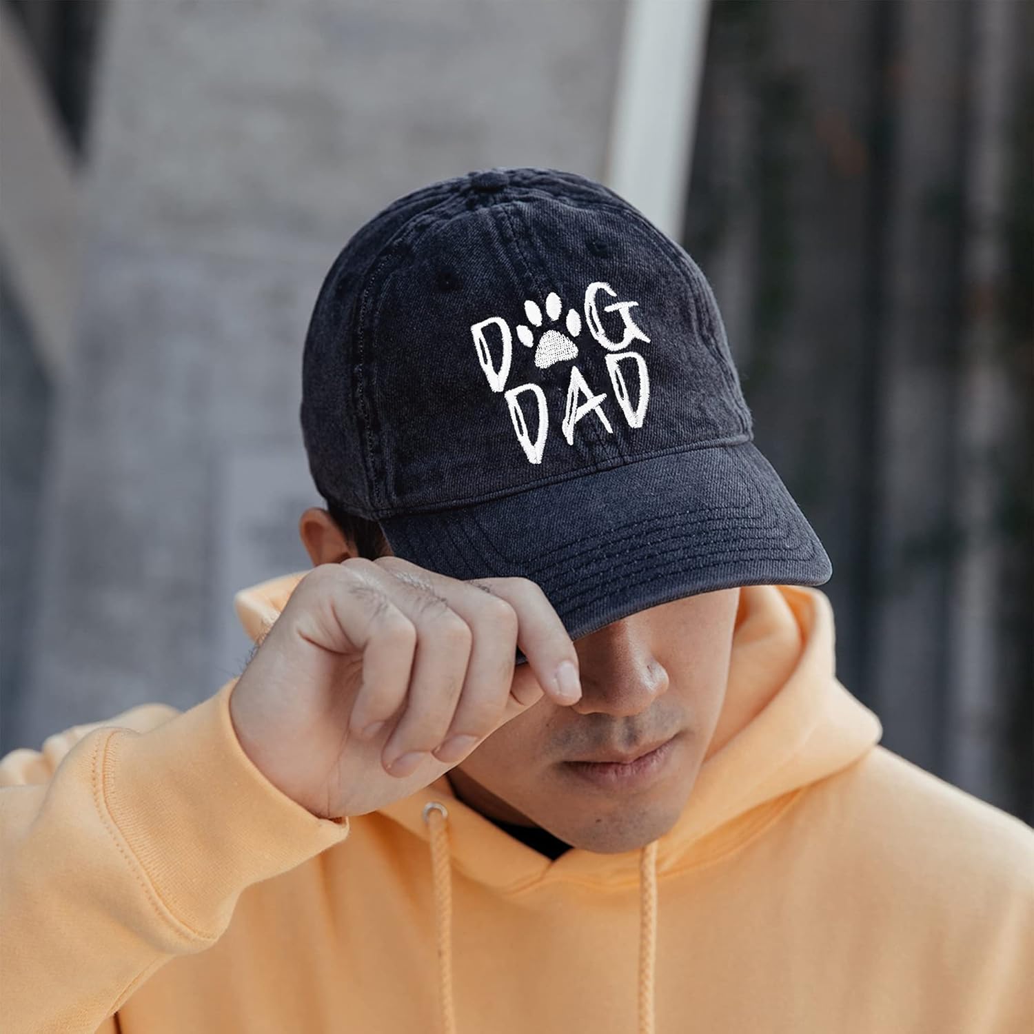 Waldeal Men's Dog Dad Washed Adjustable Baseball Cap Dog Lover Hat - Image 6