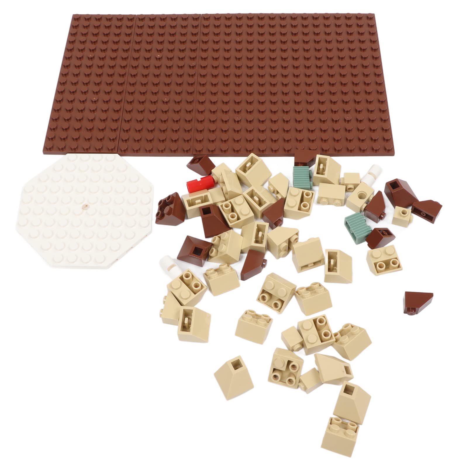 Ensemble de Blocs de Construction de Maison de Noël, 843 Pièces ABS